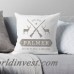 4 Wooden Shoes Personalized Hunting Lodge Throw Pillow FWDS1152